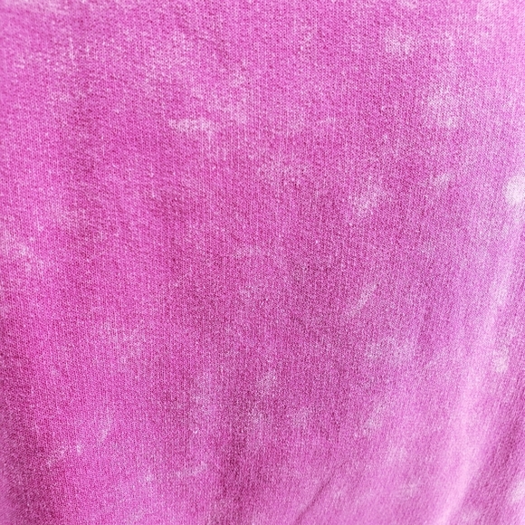 Barbie Womens Size Medium Pink Acid Wash Crew Neck Pullover Sweatshirt NWT - Picture 5 of 9